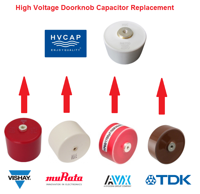 Ersatz für Hochdruck-Kondensatoren mit Schraubanschluss der Marken Vishay, TDK, AVX, MURATA, HVCA un