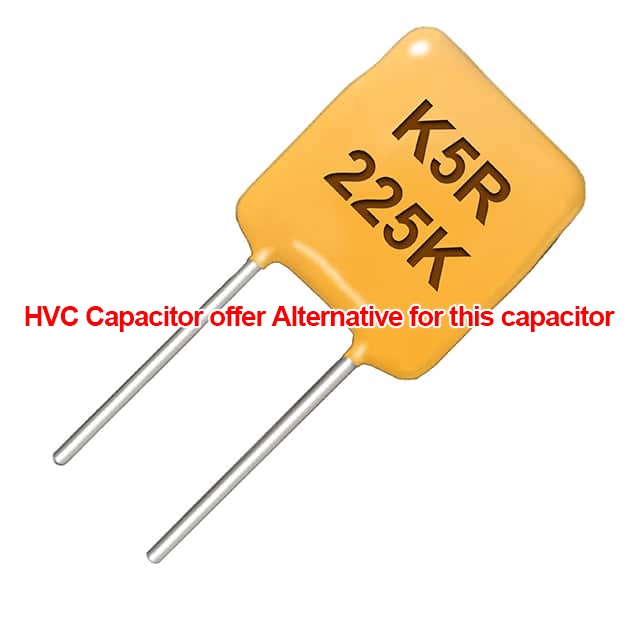 Alternatieve vervanging voor KEMET C331C333K1G5TA CAP CER RAD 33NF 100V C0G 10%