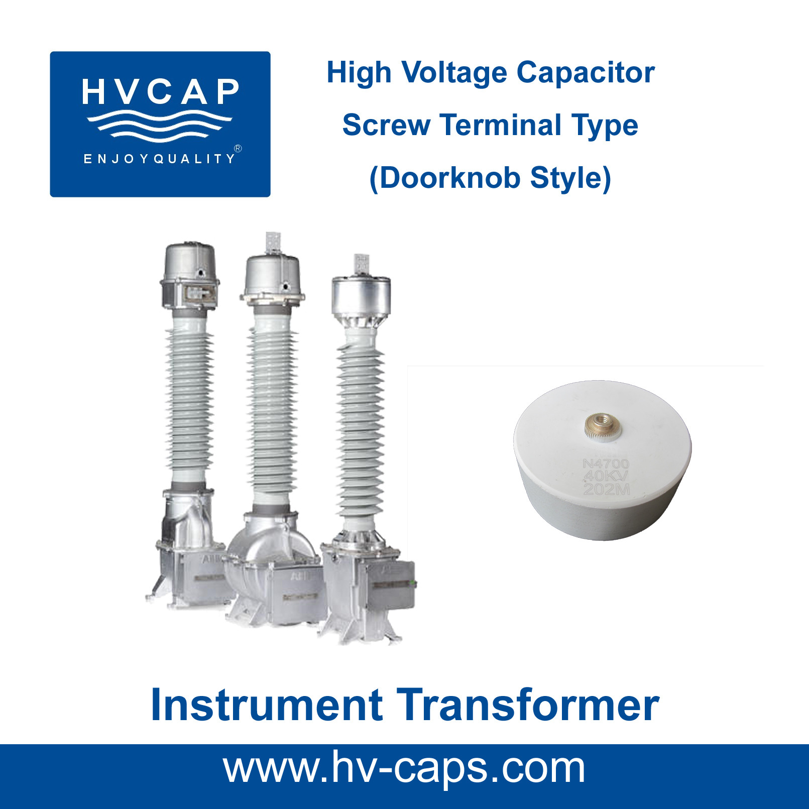 HV Ceramic Caps for Instrument Transformer