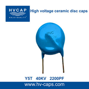 High Voltage Ceramic Disc Capacitor 40KV 2200PF(40KV 222M)