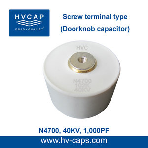 HV Ceramic Doorknob Kondenzator 40KV 1000pf (40KV 102K)