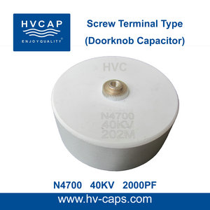 HV Ceramic Doorknob Kondenzator 40KV 2000pf (40KV 202M)